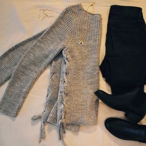 Grey Knit Sweater